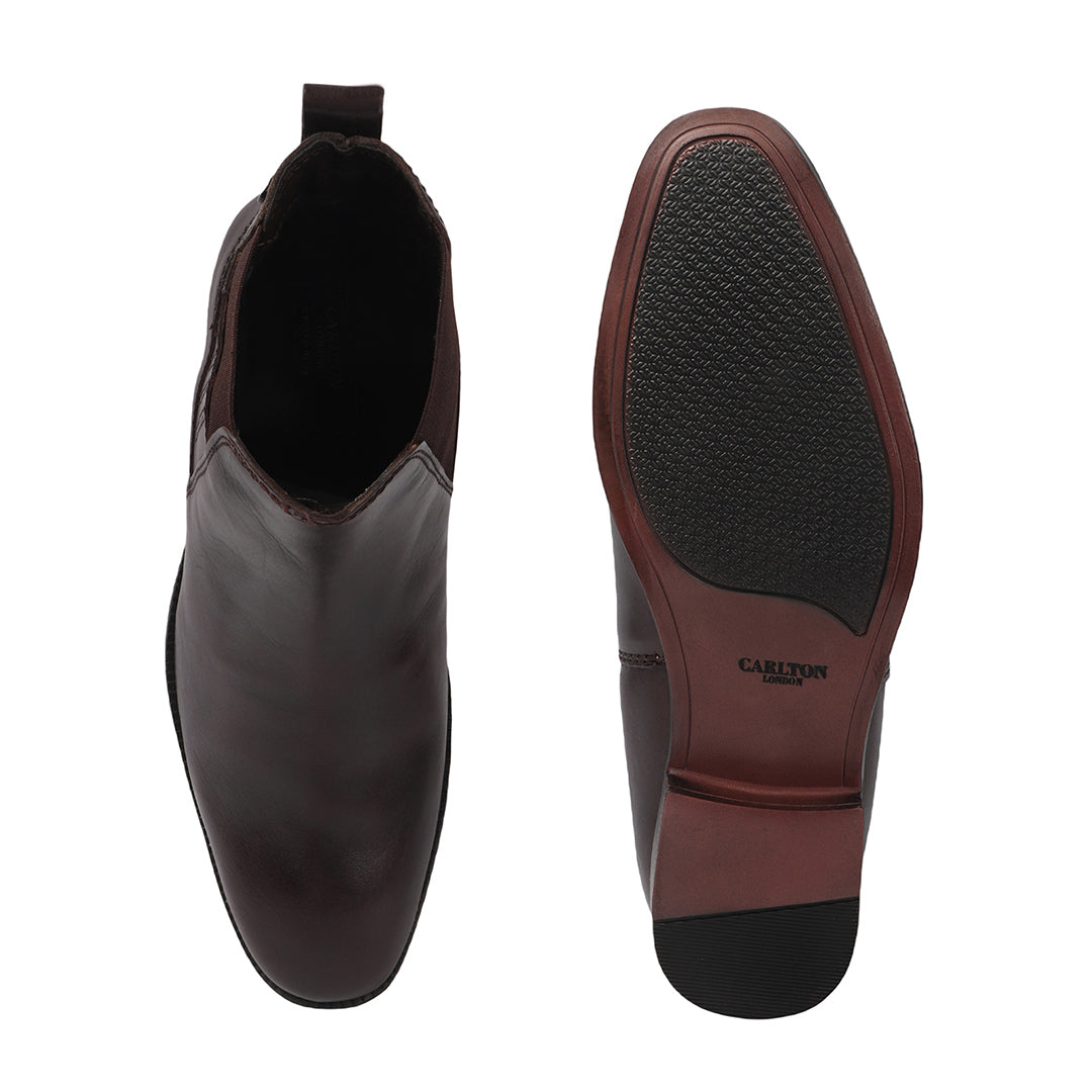 Elegant Classic Leather Ankle Boots for Men