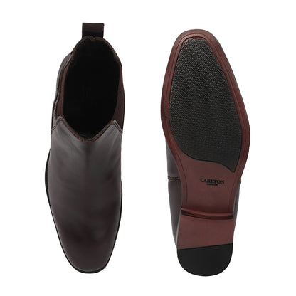 Elegant Classic Leather Ankle Boots for Men