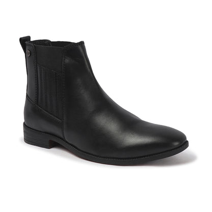 Elegant Classic Leather Ankle Boots for Men