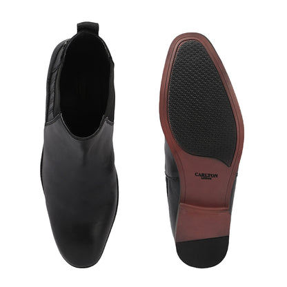 Elegant Classic Leather Ankle Boots for Men