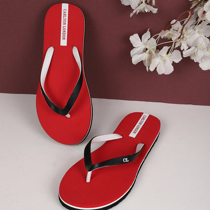 Women Striped Strap Thong Sandals