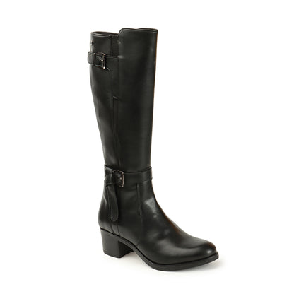 Women Block-Heeled Knee-Length Winter Boots
