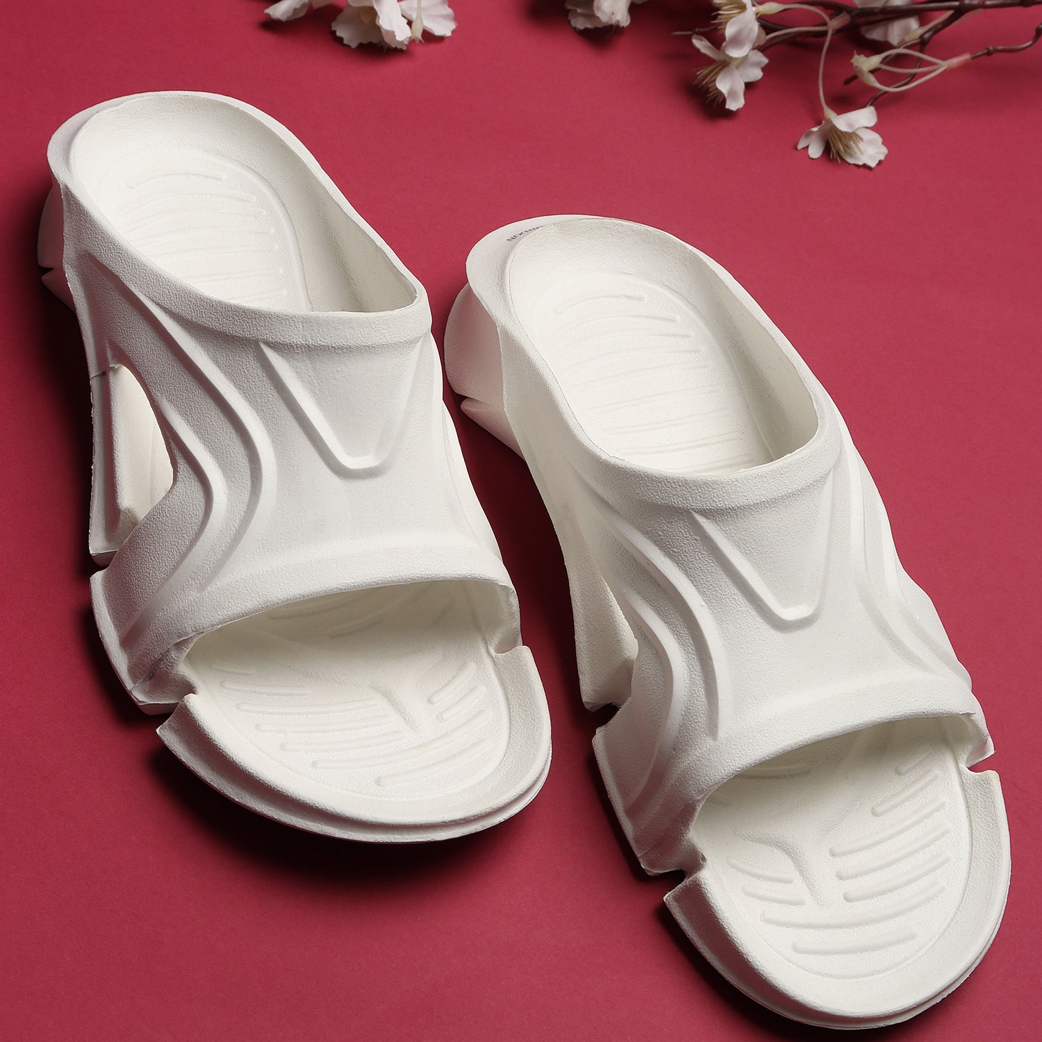 Men Sculpted Contoured Comfort Slides