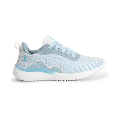 Women Mesh Flyknit Technology Lace-Up Sports Shoes