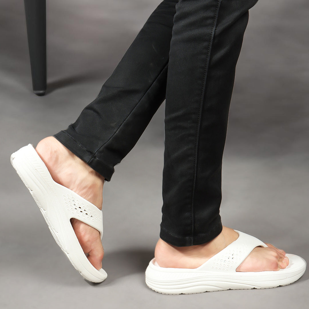Men Perforated Thong Comfort Sandals