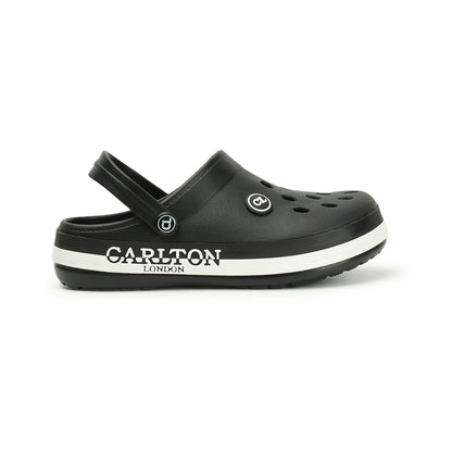 Men Perforated Two Tone Slip On Clogs