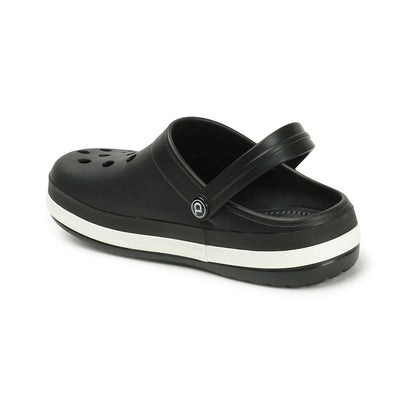 Men Perforated Two Tone Slip On Clogs