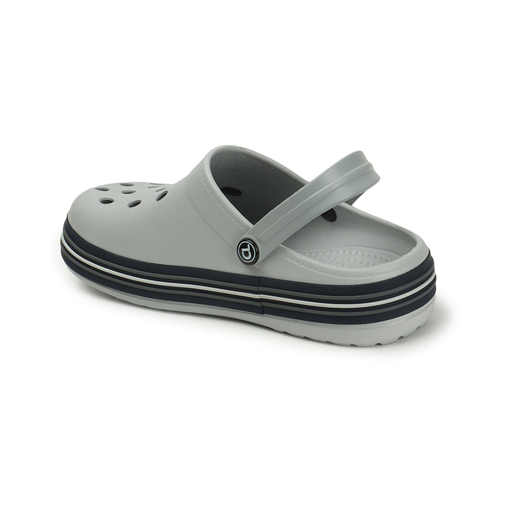 Men Sporty Striped Slip On Clogs