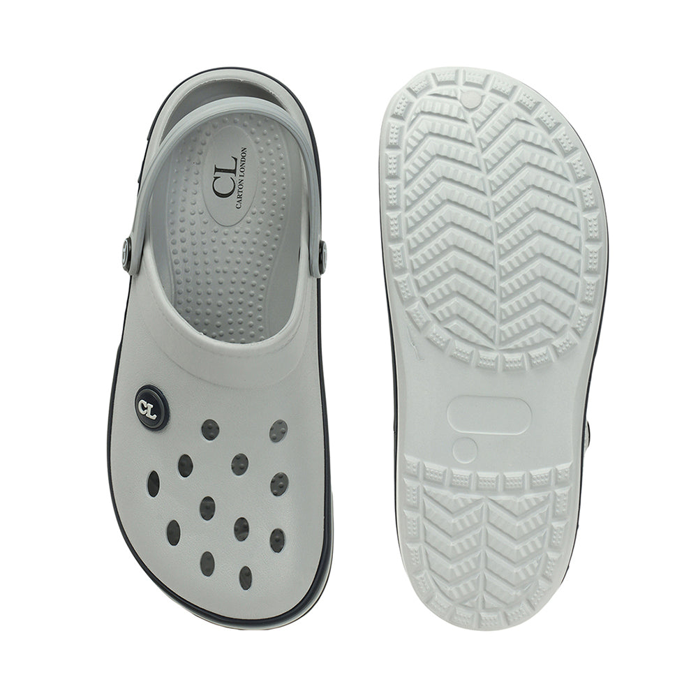 Men Sporty Striped Slip On Clogs