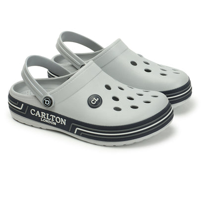 Men Sporty Striped Slip On Clogs