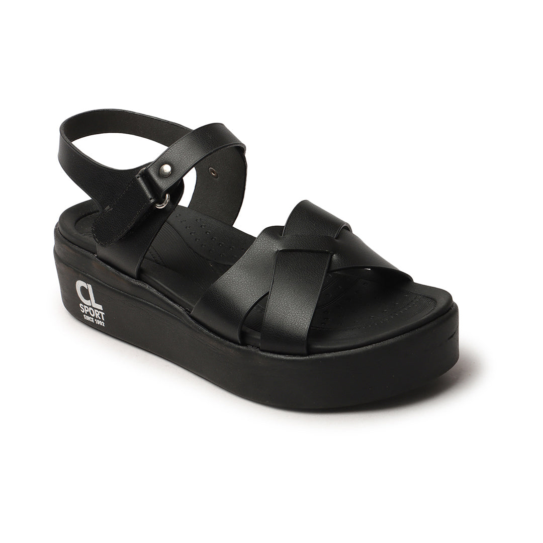 Women Comfortable Flatform Ankle Strap Sandals