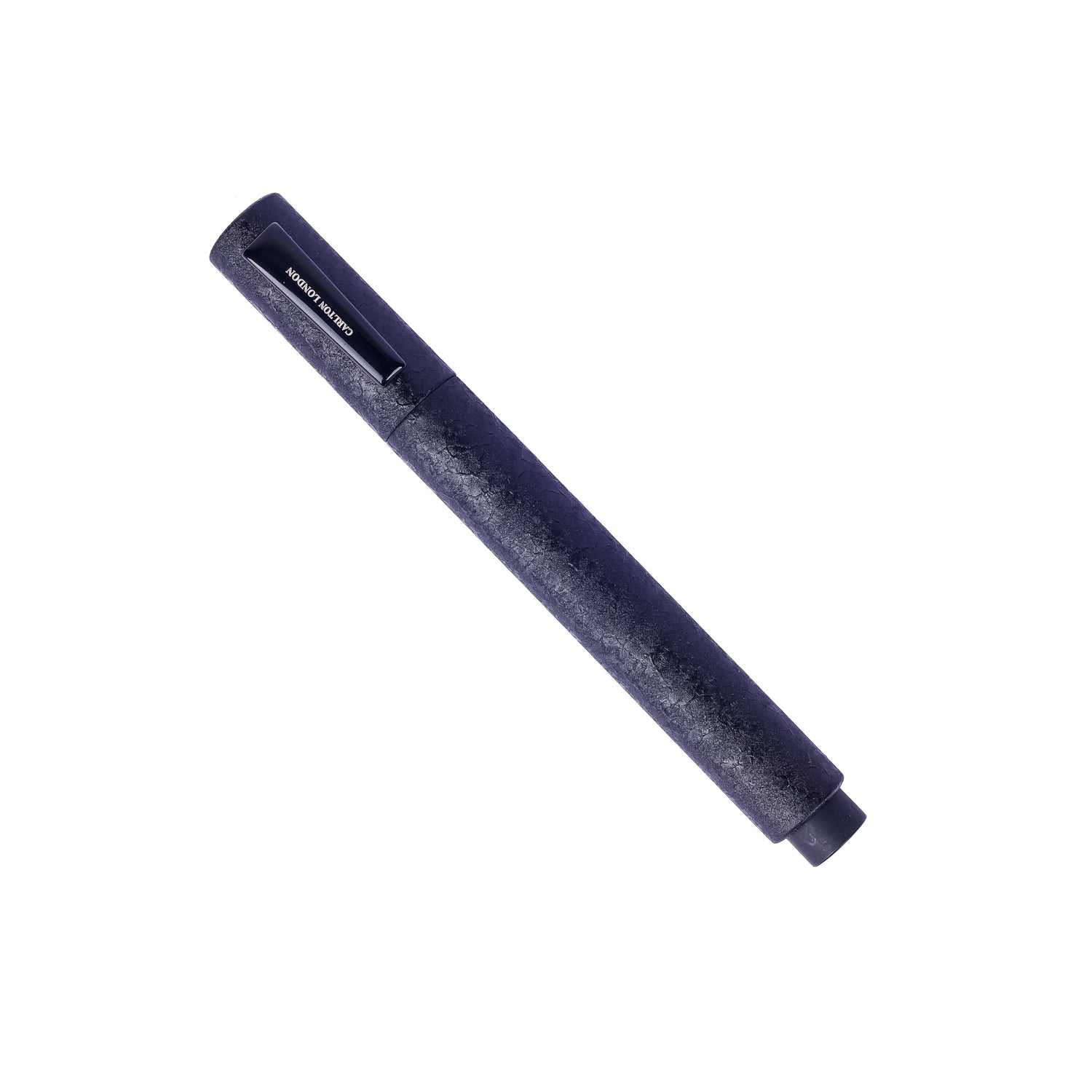 Carlton London Matte Black Textured Ball Pen  Minimalist Executive Writing Pen with Premium Grip
