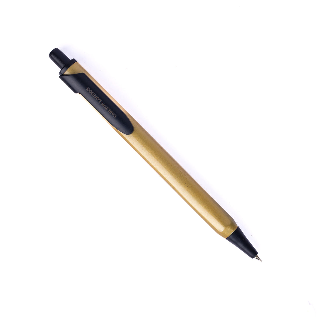 Carlton London Gold & Black Metallic Ball Pen Premium Office Writing Pen with Fine Tip & Clip