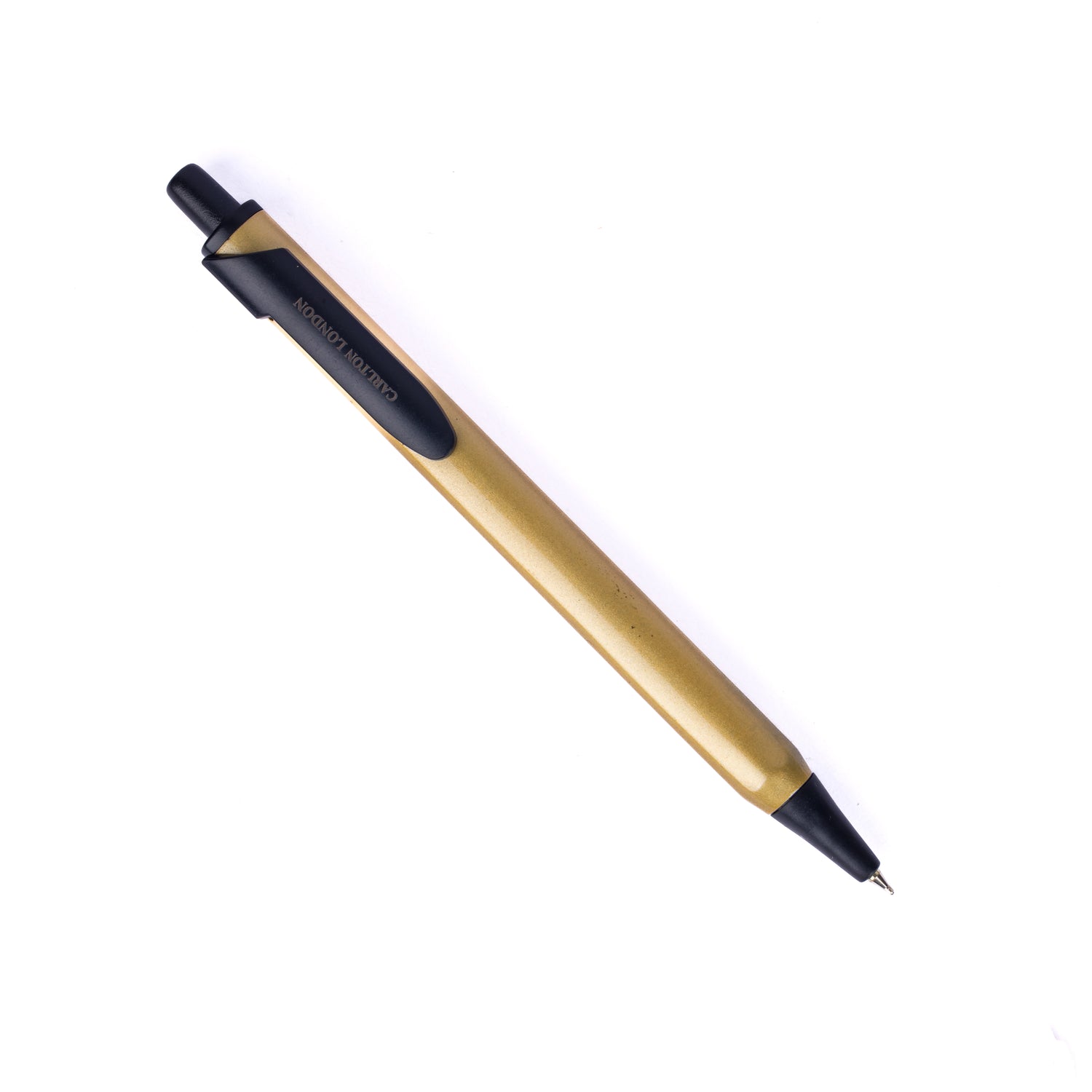 Carlton London Gold &amp; Black Metallic Ball Pen  Premium Office Writing Pen with Fine Tip &amp; Clip