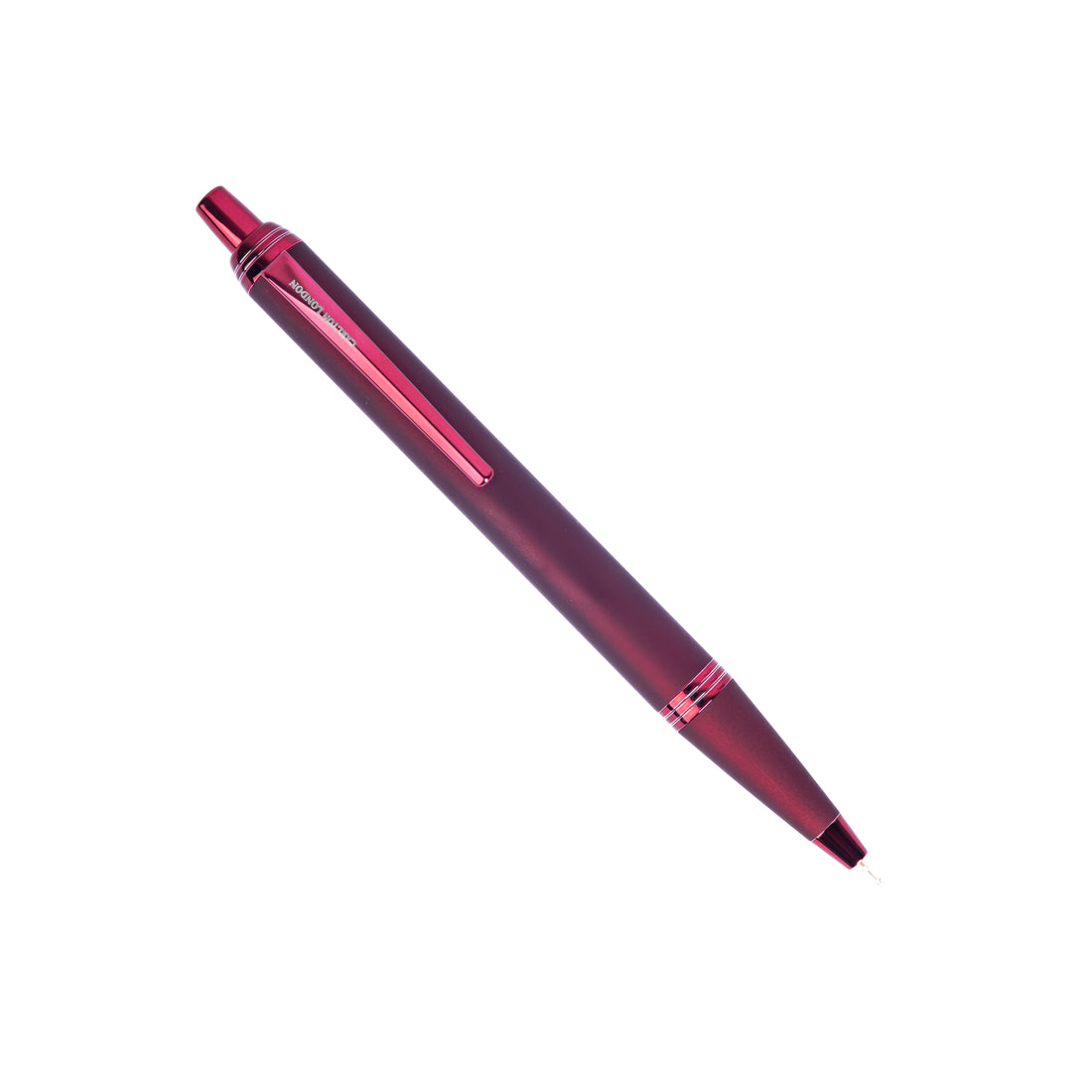Carlton London Maroon Metallic Ball Pen  Premium Executive Writing Pen with Clip  Smooth Fine Tip