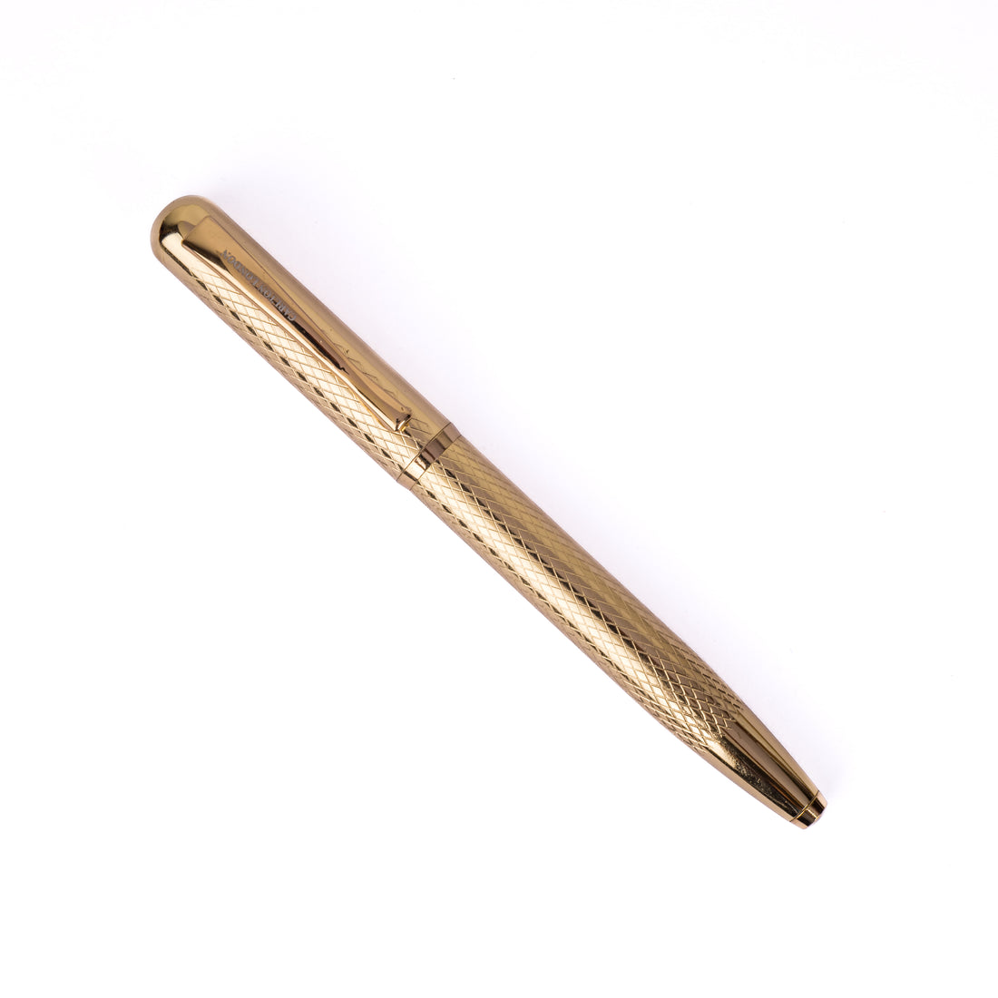 Carlton London Gold Metallic Ball Pen Premium Luxury Writing Pen with Clip Executive Stationery