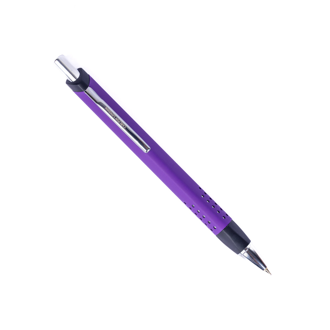 Carlton London Purple Metallic Ball Pen Elegant Writing Pen with Fine Tip & Clip Smooth Ink