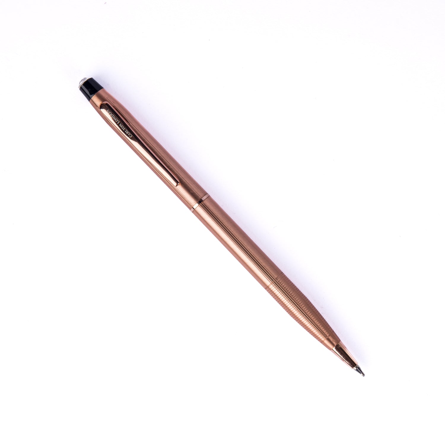 Carlton London Antique Bronze Ball Pen  Brushed Metallic Executive Writing Pen with Fine Tip &amp; Clip
