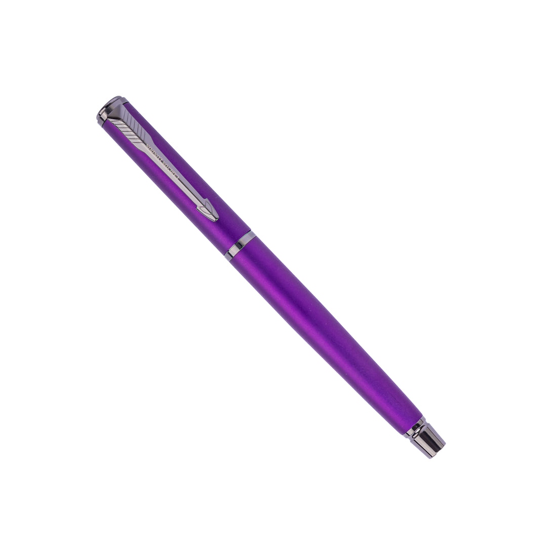 Carlton London Purple Metallic Ball Pen Fine Tip Writing Pen with Clip & Smooth Ink Stylish
