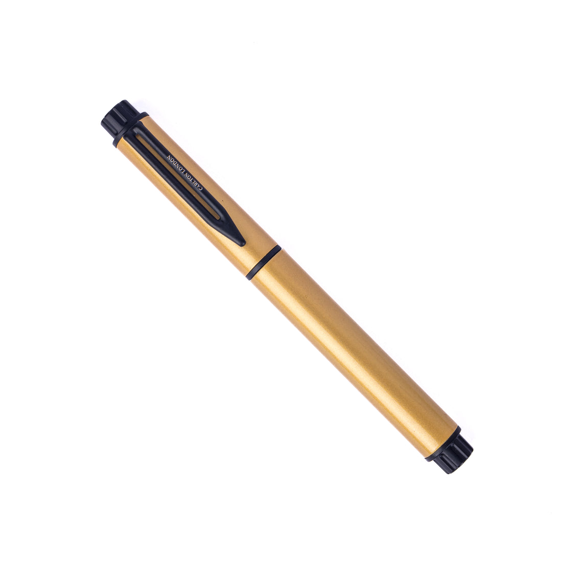 Carlton London Gold & Black Ball Pen Premium Executive Writing Pen with Fine Tip & Clip Smooth