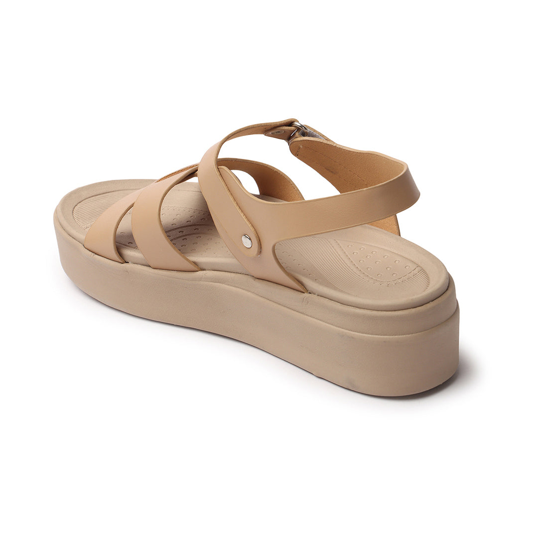 Women Comfortable Flatform Ankle Strap Sandals