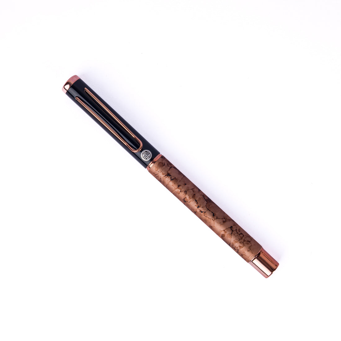 Carlton London Brown & Black Ball Pen Elegant Metallic Writing Pen with Smooth Ink & Clip
