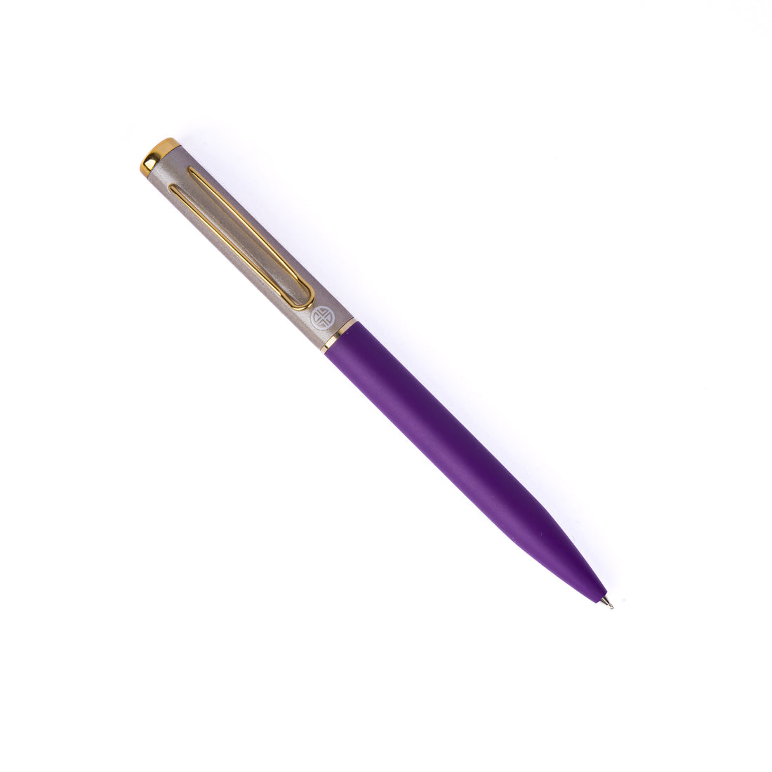 Carlton London Purple & Gold Ball Pen Premium Executive Writing Pen with Smooth Ink & Clip