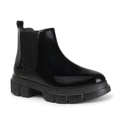 Women Block-Heeled Chelsea Slip-on Boots