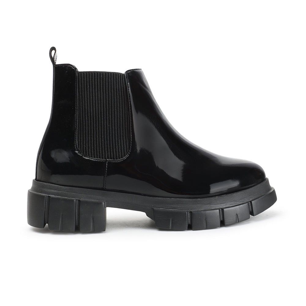 Women Block-Heeled Chelsea Slip-on Boots
