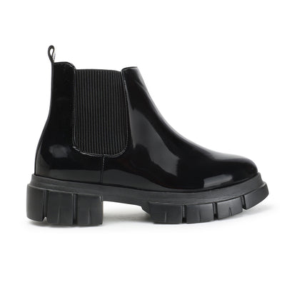 Women Block-Heeled Chelsea Slip-on Boots
