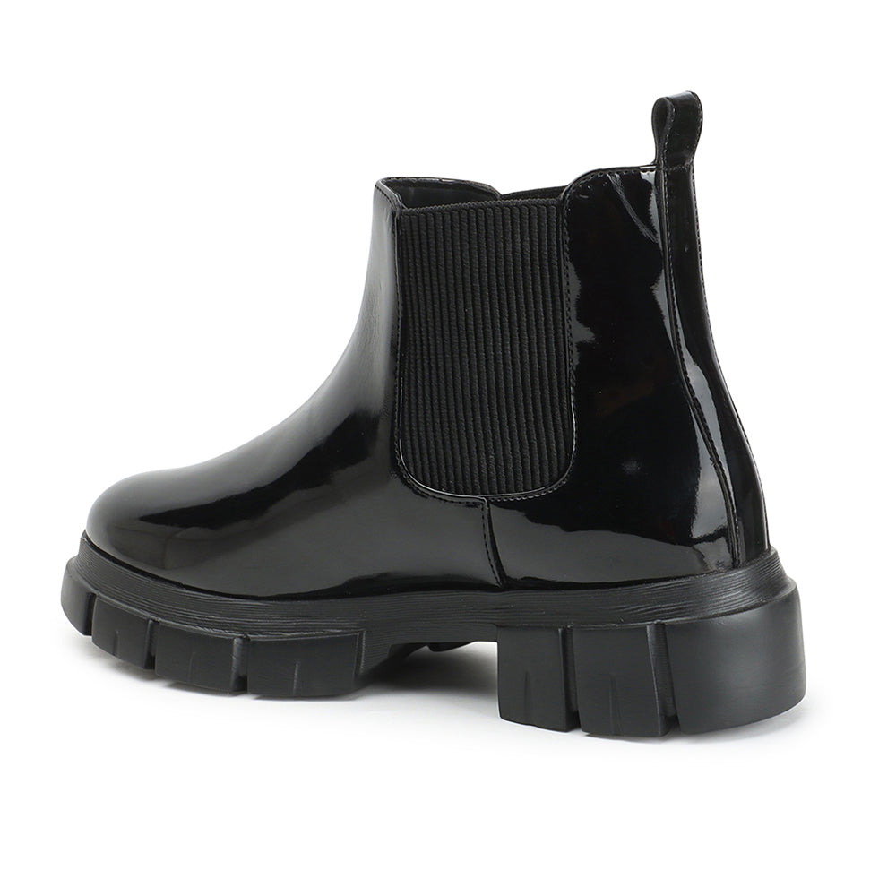 Women Block-Heeled Chelsea Slip-on Boots