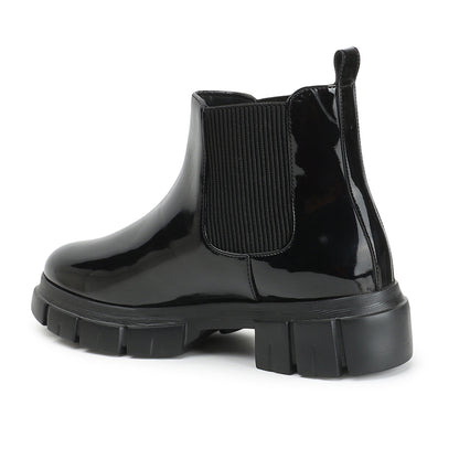 Women Block-Heeled Chelsea Slip-on Boots