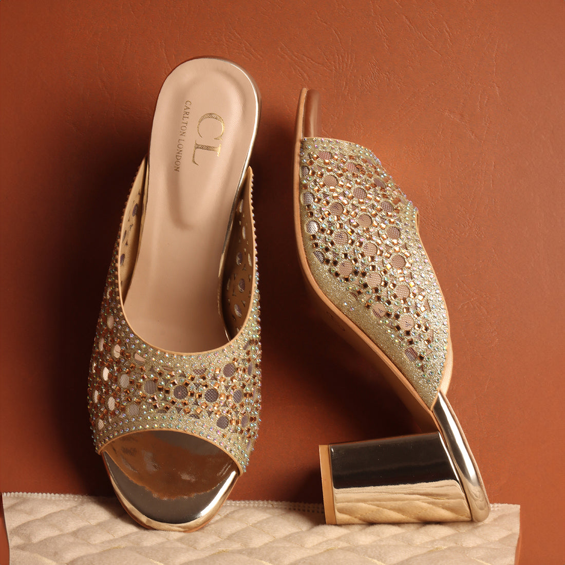 Women Embellished Block Heel Sandals