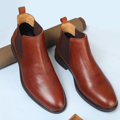 Classic Slip-On Ankle Chelsea Boots for Men