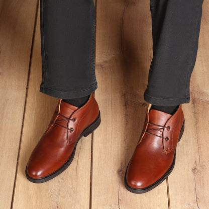 Formal Lace-Up Ankle Boot for Men