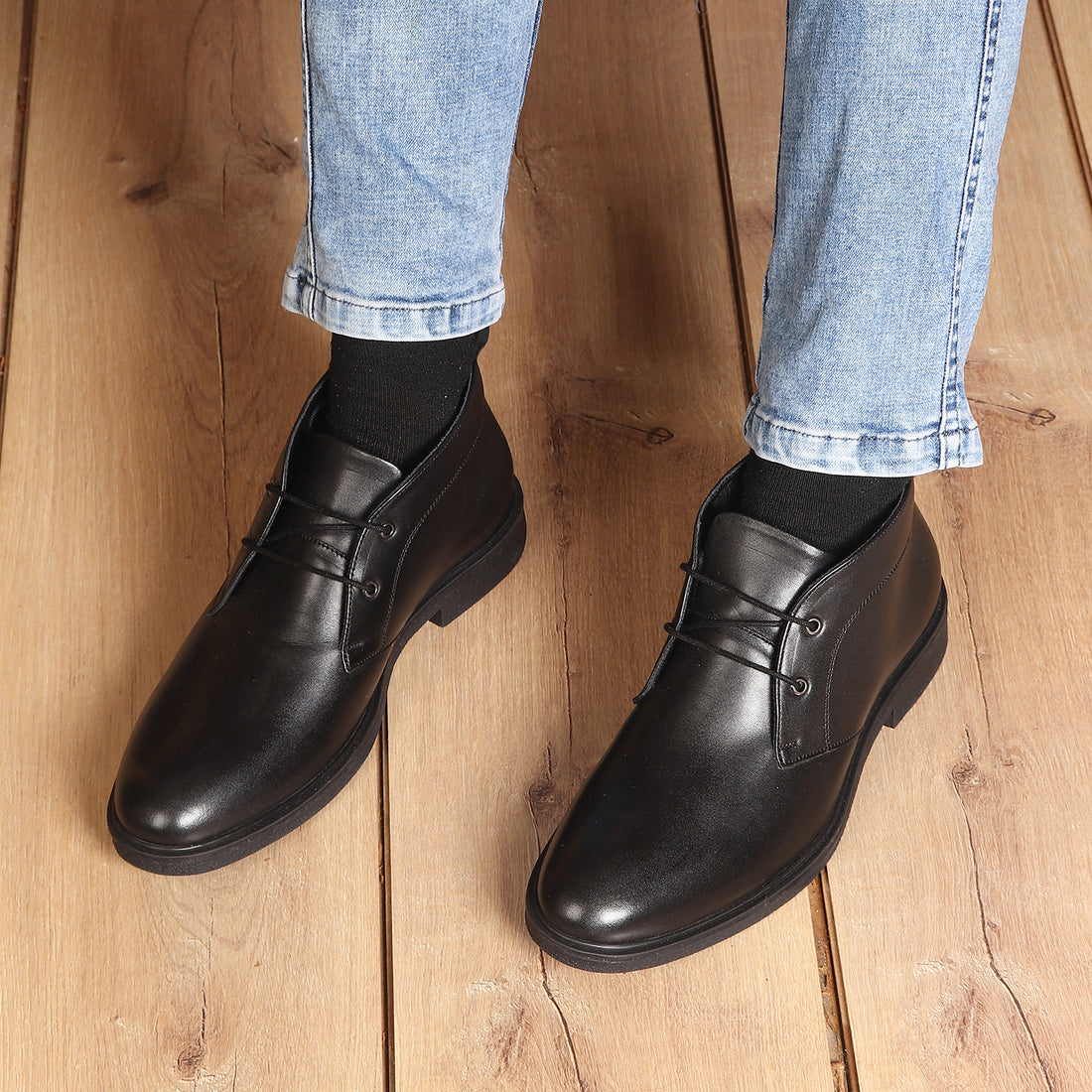 Formal Lace-Up Ankle Boot for Men