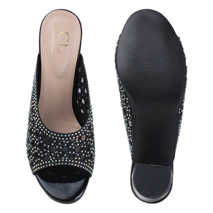 Women Embellished Block Heel Sandals