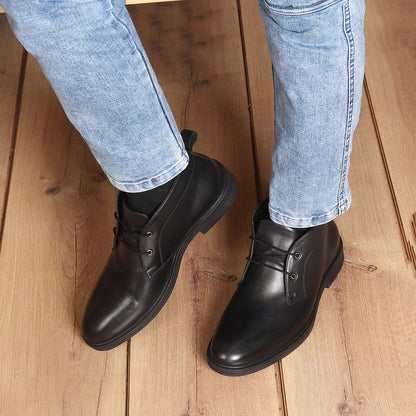 Formal Lace-Up Ankle Boot for Men