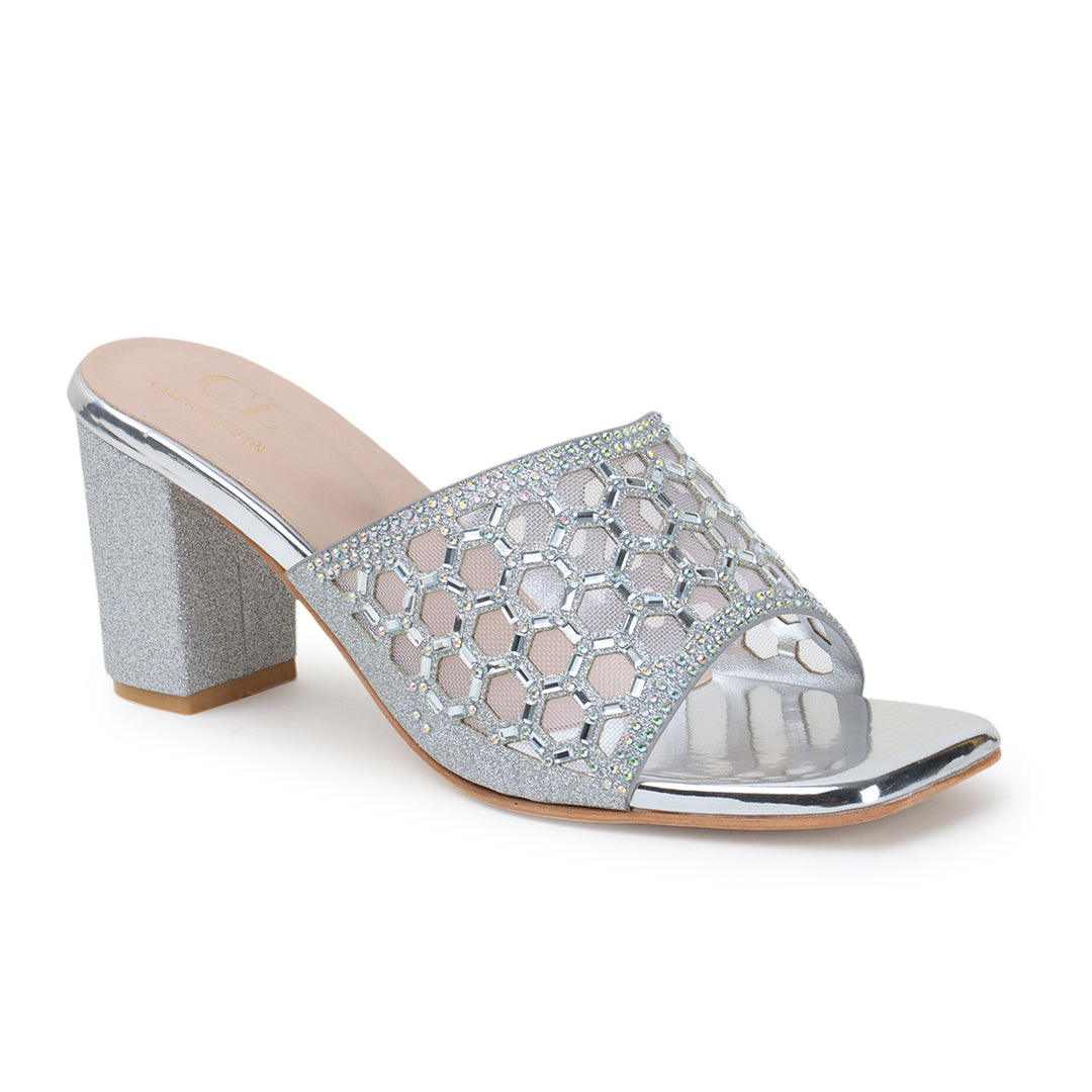 Women Embellished Block Heel Sandals