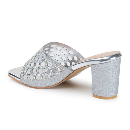 Women Embellished Block Heel Sandals