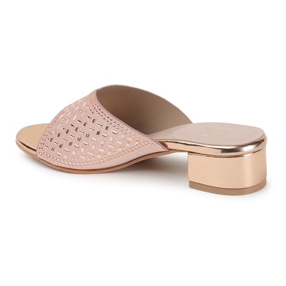 Women Embellished Block Heel Sandals
