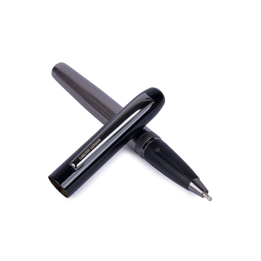 Carlton London Matte Black Ball Pen  Executive Writing Pen with Fine Tip &amp; Smooth Ink