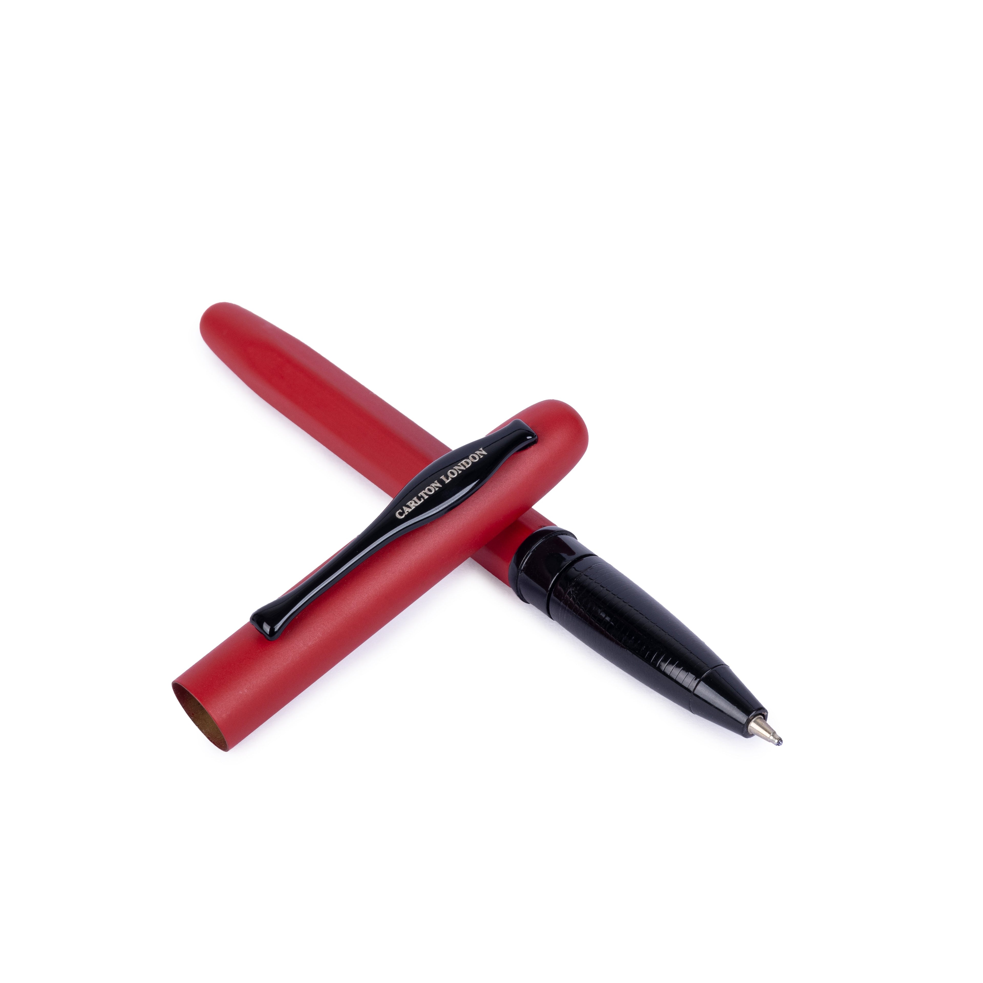 Carlton London Maroon &amp; Black Ball Pen  Stylish Writing Pen with Grip &amp; Smooth Ink  Fine Tip