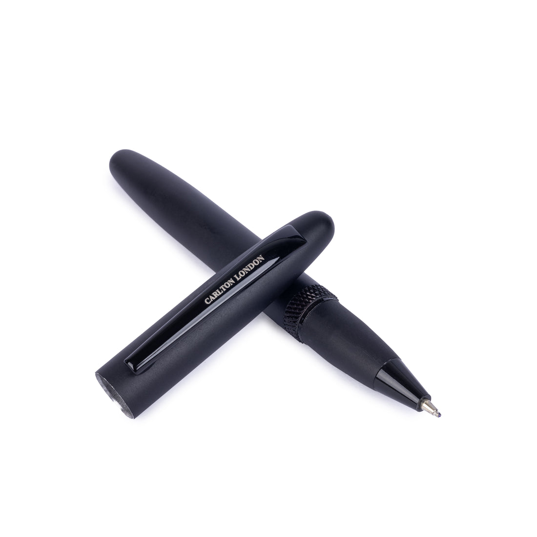 Carlton London Gunmetal Metallic Ball Pen  Premium Executive Writing Pen with Clip  Smooth Ink