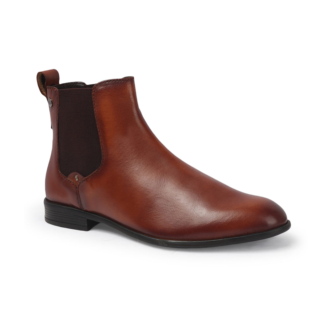 Elegant Classic Leather Ankle Chelsea Boots for Men