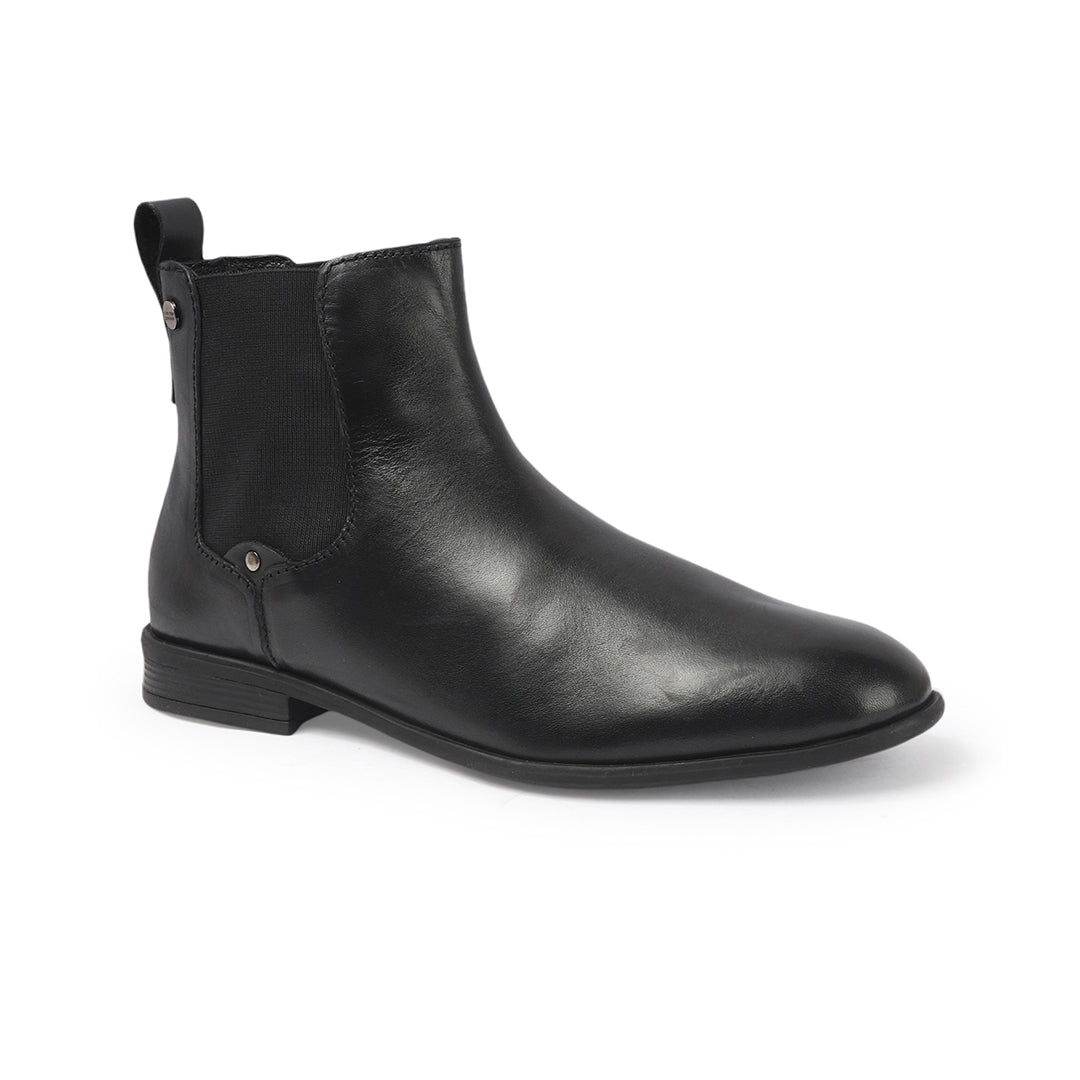 Elegant Classic Leather Ankle Chelsea Boots for Men