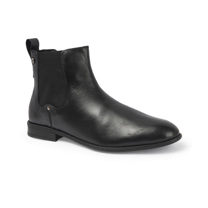 Elegant Classic Leather Ankle Chelsea Boots for Men