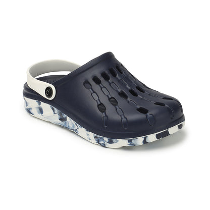 Men Perforated Comfort Clogs with Contrasting Strap