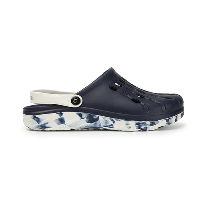 Men Perforated Comfort Clogs with Contrasting Strap