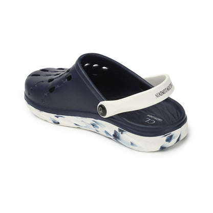 Men Perforated Comfort Clogs with Contrasting Strap